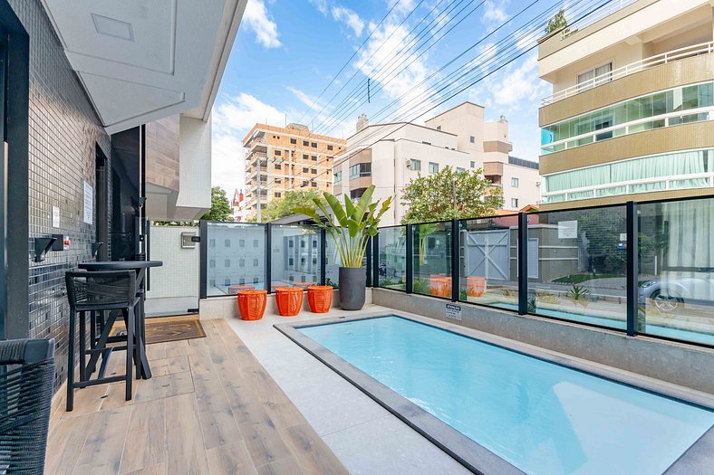 Apartamento luxuoso a 250 mts da praia de Bombas