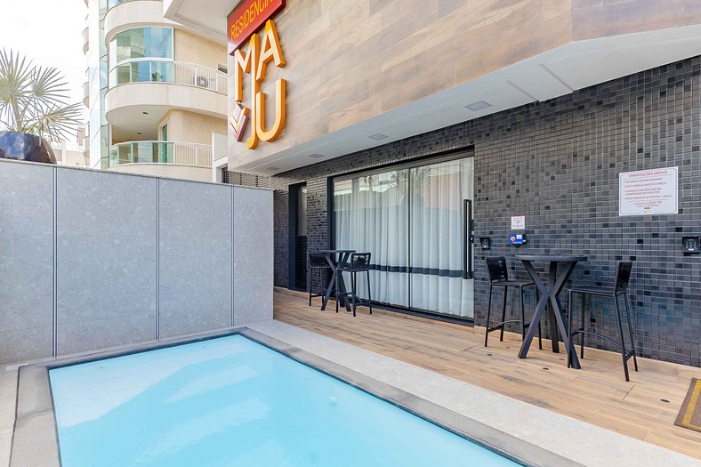 Apartamento luxuoso a 250 mts da praia de Bombas