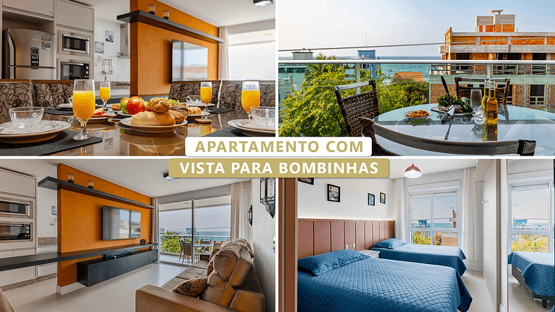 Boulevard Bombinhas, Condo com Piscina Climatizada - Apto 3